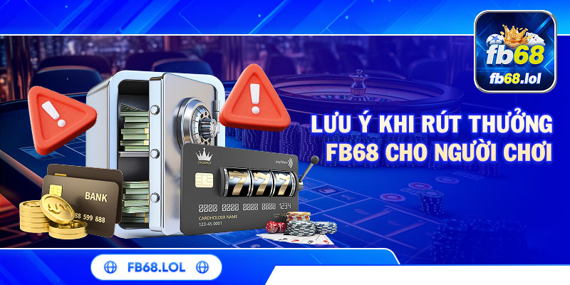 Lưu ý khi rút thưởng FB68 cho người chơi