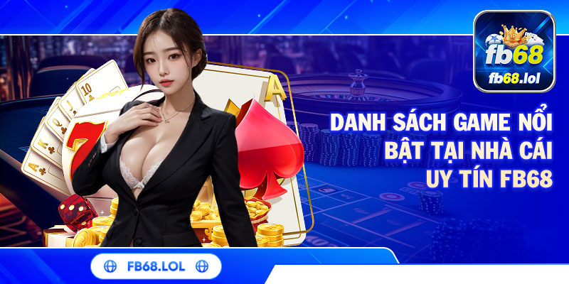 Danh sách game nổi bật tại nhà cái uy tín FB68