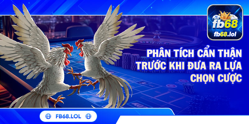 Phân tích cẩn thận trước khi đưa ra lựa chọn cược 
